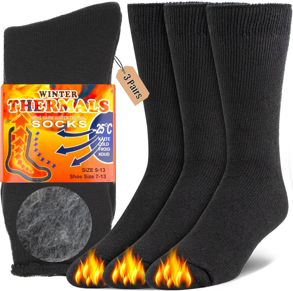 HeatGrip Winter Thermal Boot Socks - Ultra-Warm, Moisture-Wicking, Perfect for Cold Weather Adventures