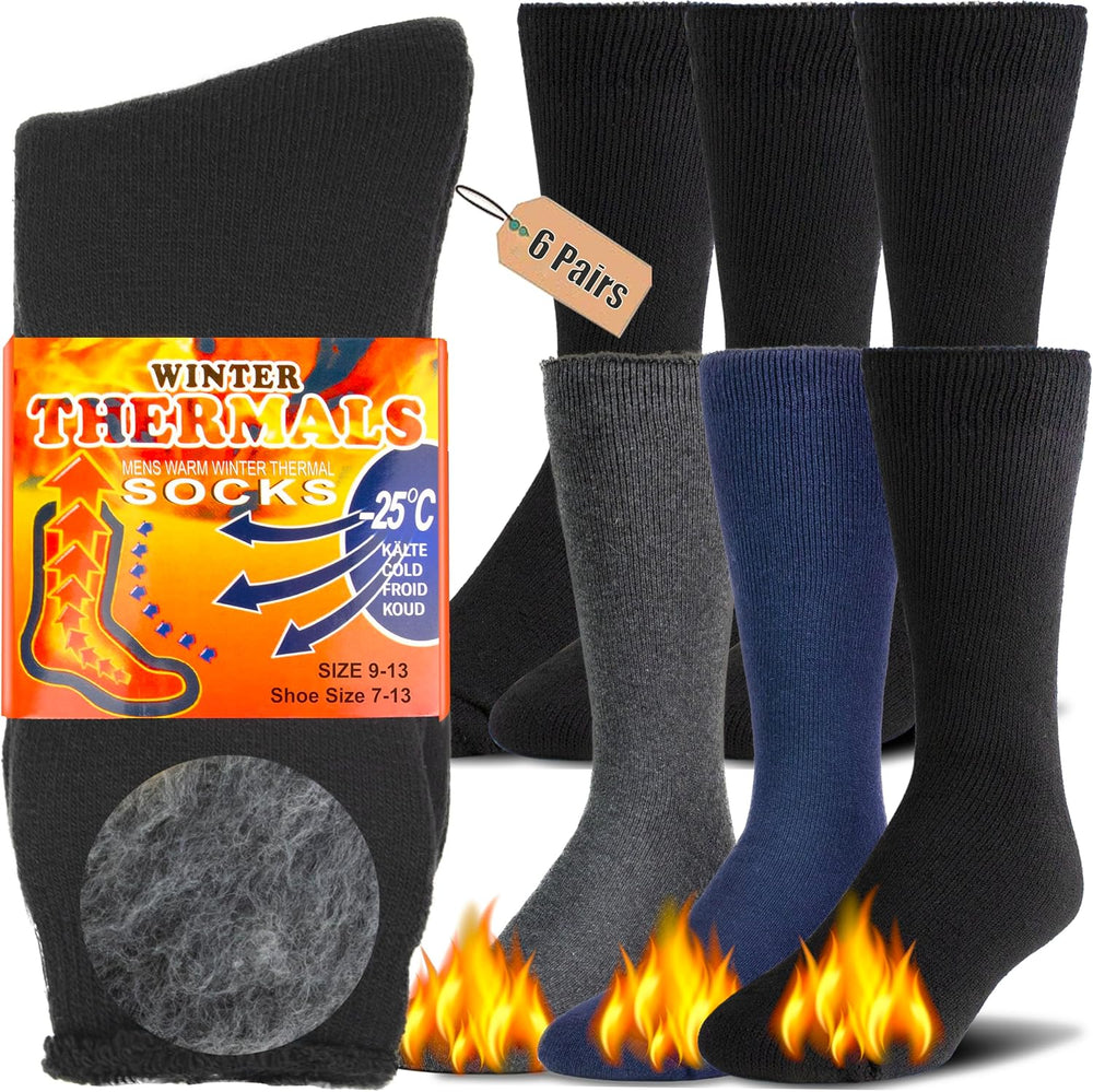 HeatGrip Winter Thermal Boot Socks - Ultra-Warm, Moisture-Wicking, Perfect for Cold Weather Adventures