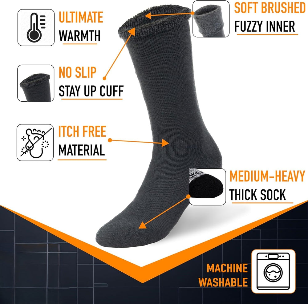 HeatGrip Winter Thermal Boot Socks - Ultra-Warm, Moisture-Wicking, Perfect for Cold Weather Adventures
