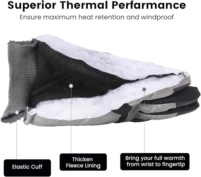 ThermaTouch Winter Thermal Fleece Touchscreen Gloves for Men & Women - Warm, Comfortable & Responsive