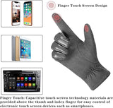 Victor Suede Leather Winter Touchscreen Gloves for Men & Women - Warm, Stylish & Compatible with Smartphones