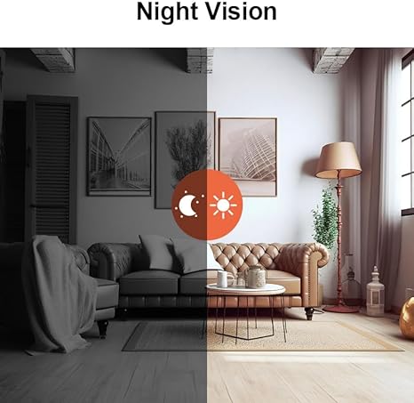 1080P WiFi Security Camera for Home Monitoring - HD Video, Night Vision, Motion Detection
