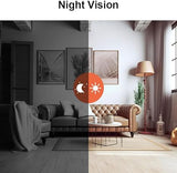 1080P WiFi Security Camera for Home Monitoring - HD Video, Night Vision, Motion Detection