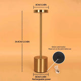 Enhanced Product Title: **LumiMetal Wireless LED Table Lamp - Modern Metal Design, Touch Control, Rechargeable & Dimmable for Home & Office Decor**