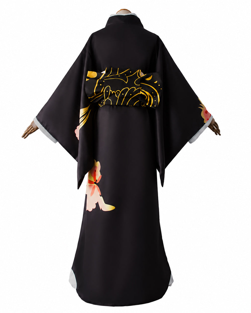 Women’s Layered Black Kimono-Style Costume