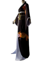 Women’s Layered Black Kimono-Style Costume