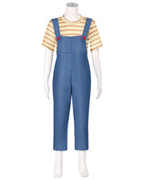 Women’s Striped Shirt and Blue Overall Costume