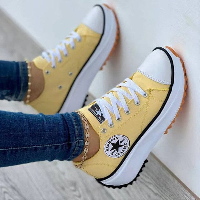 Women's Orthopedic Comfort Platform Sneakers - Supportive & Stylish Footwear for All-Day Wear