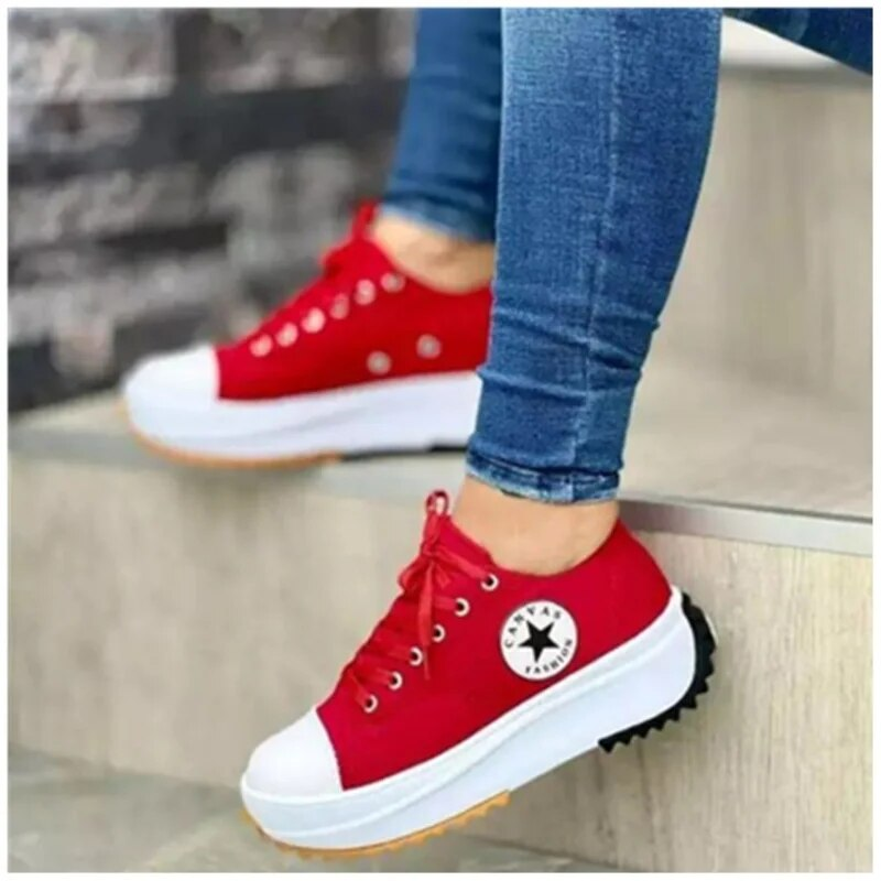 Women's Orthopedic Comfort Platform Sneakers - Supportive & Stylish Footwear for All-Day Wear