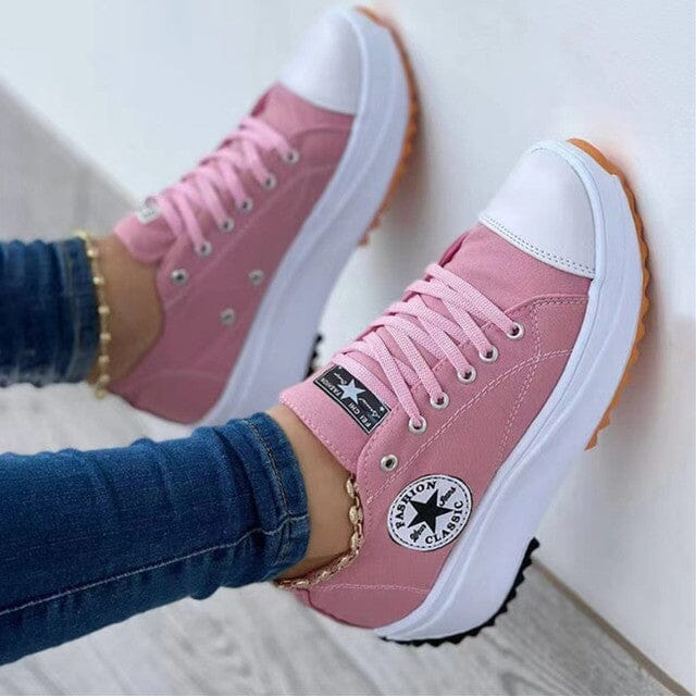 Women's Orthopedic Comfort Platform Sneakers - Supportive & Stylish Footwear for All-Day Wear