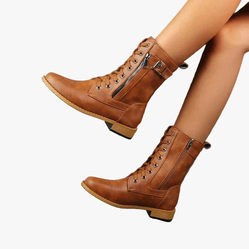Women's lace-up ankle boots, view 1