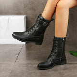 Women's lace-up ankle boots, view 4