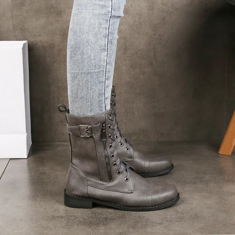 Women's lace-up ankle boots, view 6
