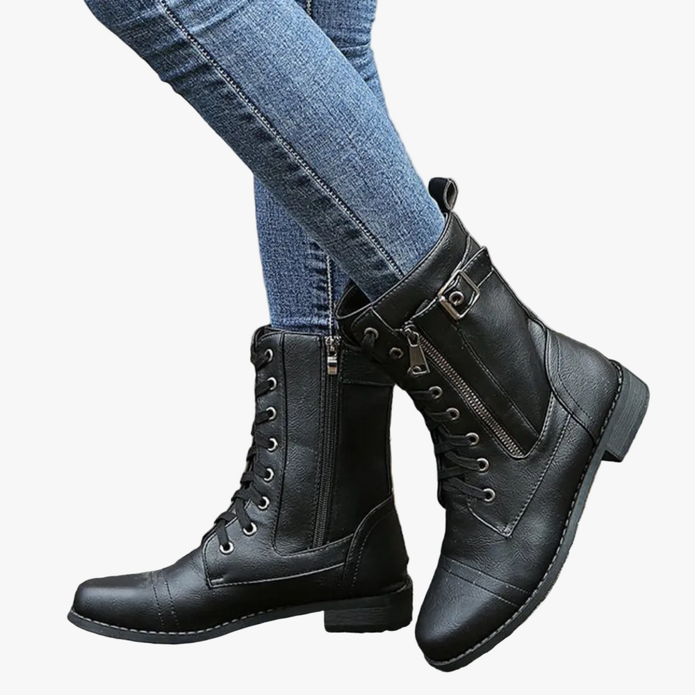 Women's lace-up boots, view 1