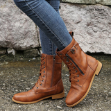 Women's lace-up boots, view 3