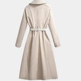 Evelyn | Women's Belted Classic Midi Trench Coat