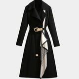 Evelyn | Women's Belted Classic Midi Trench Coat