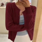 Emma | Women's Button Front Cardigan Cropped Relaxed Fit