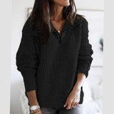 Scarlett | Women's Cable-Knit Quarter-Zip Pullover Ribbed Sweater