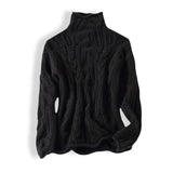 Amelia | Women's Cable Knit Sweater Turtleneck Loose-Fit Pullover