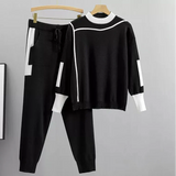 Women's Casual Knit Set - Mock Neck Top & Drawstring Joggers - Comfortable & Stylish Loungewear