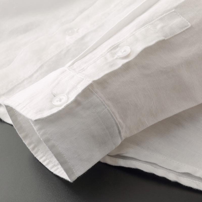 Women's Casual Hooded Linen Shirt with Button Front - Lightweight & Breathable Summer Top