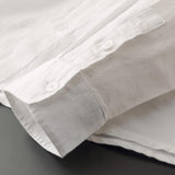 Women's Casual Hooded Linen Shirt with Button Front - Lightweight & Breathable Summer Top