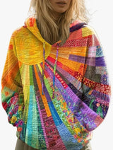 Women's Casual Quilted Hoodie with Drawstring Hood & Kangaroo Pocket - Cozy & Stylish Outerwear