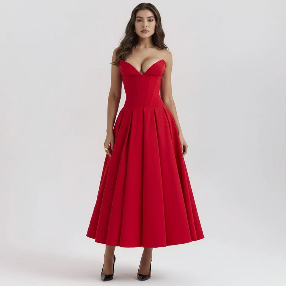 Women's Cocktail Dress Midi Off Shoulder | Party Dress