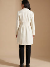 Madison | Women's Double-Breasted Knee-Length Flared Wool-Blend Coat