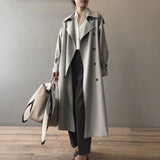 Eleanor | Women's Double-Breasted Water-Repellent Long Trench Coat