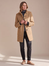 Charlotte | Women's Elegant Winter Coat Stand-Collar Button-Front