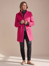 Charlotte | Women's Elegant Winter Coat Stand-Collar Button-Front