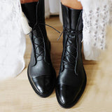 Women's lace-up ankle boots, view 2
