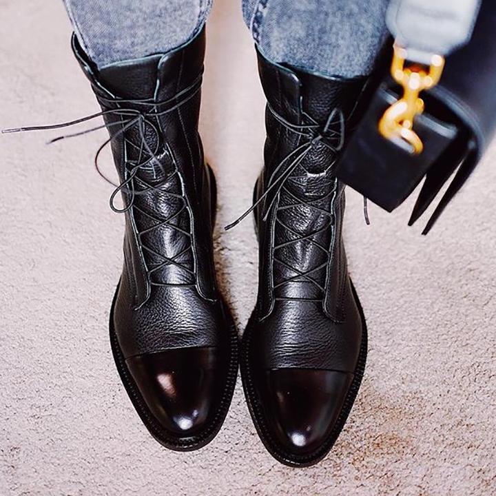 Women's lace-up ankle boots, view 4
