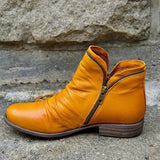 Women's ruched vamp ankle boots, view 2