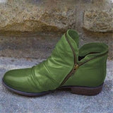 Women's ruched vamp ankle boots, view 6