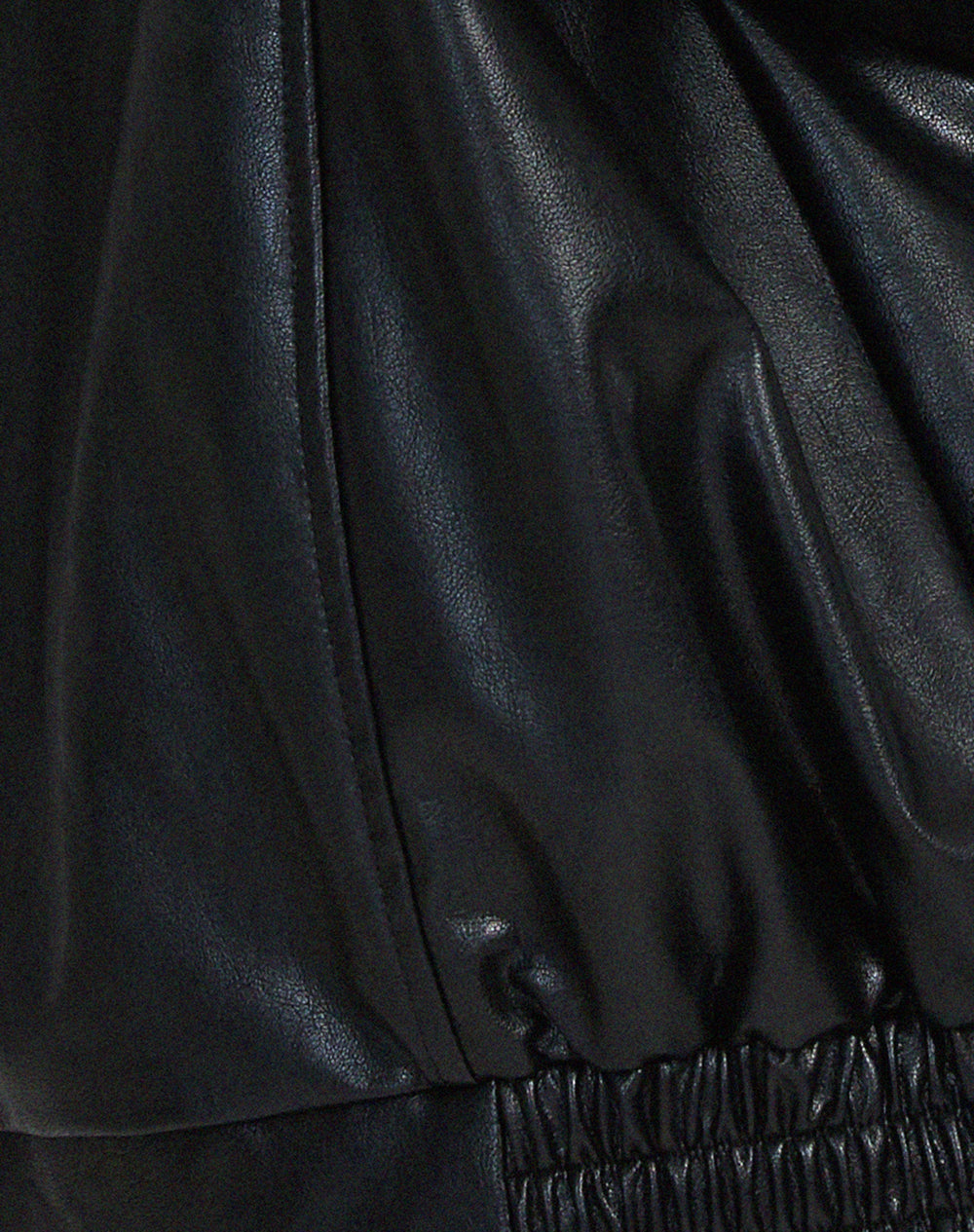 Stylish Women's Faux Leather Jacket with Zip Front & Spread Collar - Trendy Outerwear for All Seasons