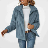 Madison | Women's Fluffy Plush Zip-Up Sherpa Cardigan Jacket