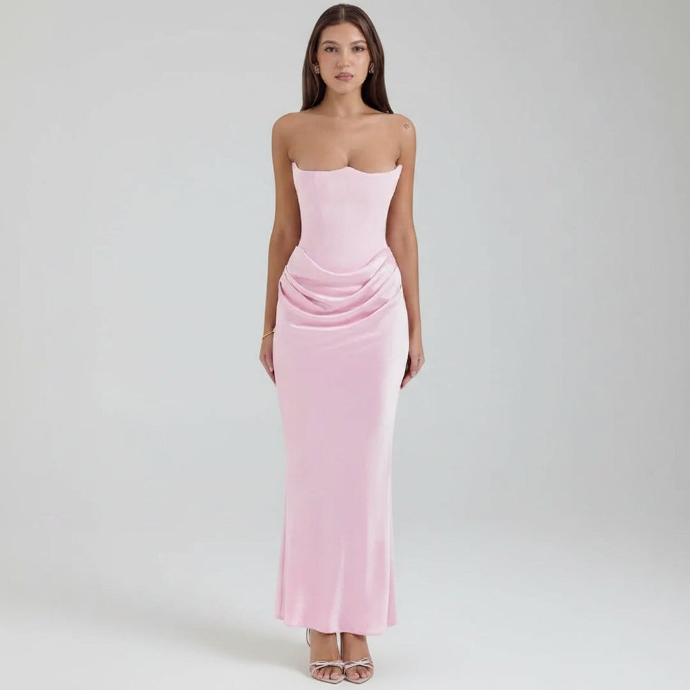 Womens Formal Dress Corset Evening Gown