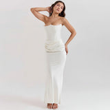 Womens Formal Dress Corset Evening Gown