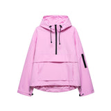 Harper | Women's Hooded Pullover Anorak Quilted Jacket Half-Zip