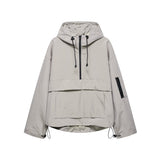 Harper | Women's Hooded Pullover Anorak Quilted Jacket Half-Zip