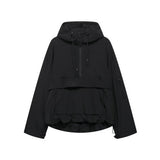 Harper | Women's Hooded Pullover Anorak Quilted Jacket Half-Zip