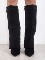 Women's buckle strap boots, view 4