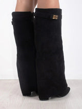 Women's buckle strap boots, view 5