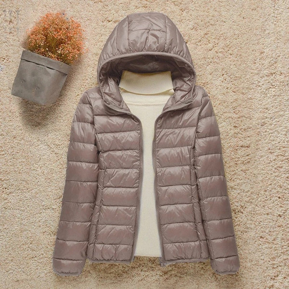 Eleanor | Women's Lightweight Hooded Quilted Jacket Packable Puffer
