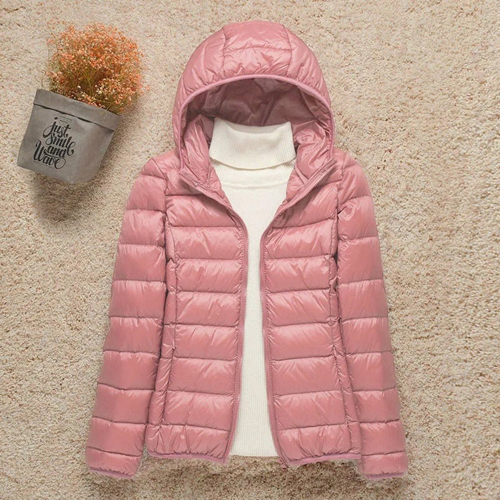 Eleanor | Women's Lightweight Hooded Quilted Jacket Packable Puffer