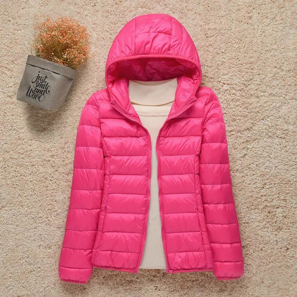 Eleanor | Women's Lightweight Hooded Quilted Jacket Packable Puffer