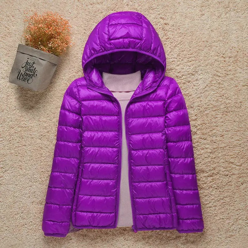 Eleanor | Women's Lightweight Hooded Quilted Jacket Packable Puffer